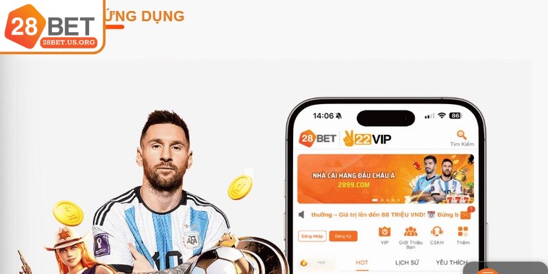 Tải app 28BET với giao diện rất chỉn chu, hiện đại