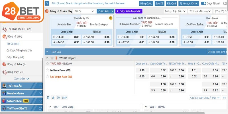 Bộ môn bóng rổ sôi động từng đường ném bóng